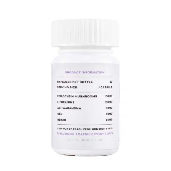 Euphoria Psychedelics – Micro Calm Capsules (2000mg) - Image 3